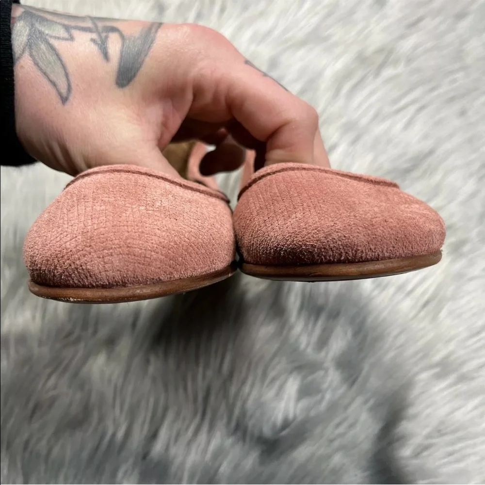 Frye Carson Ballet Flats Rosewood Suede Size 7.5 M
